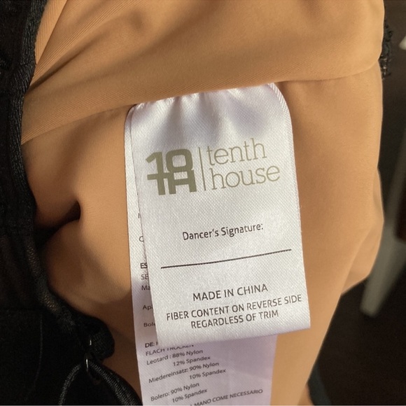 Tenth House Dance Leotard ONLY Size Adult Small Black Oblivion Revolution - Picture 5 of 9